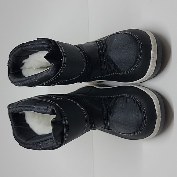 Apakowa Black Cold Weather Water Resistant Toddler Boots 27 (10) - Picture 3 of 12